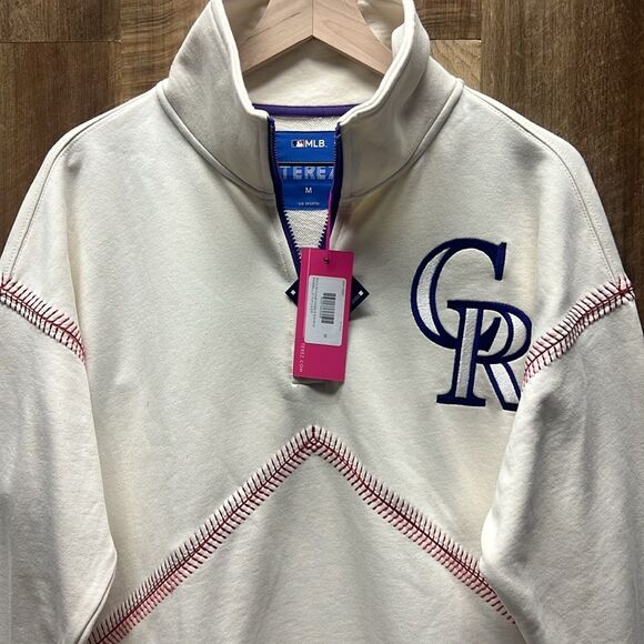 ROCKIES QUARTER ZIP WITH BASEBALL STITCH - Picture 4 of 11